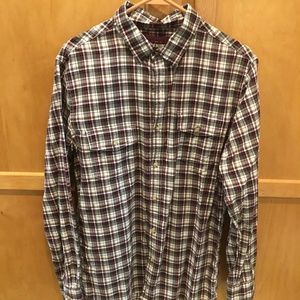 Mens Alesbury Flannel Button Down Shirt (Size M)